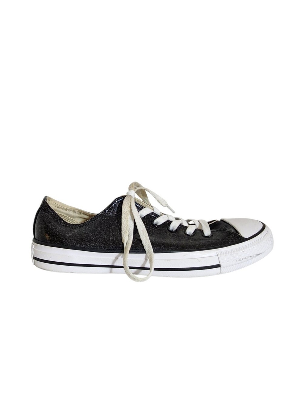Converse Black Glitter Sparkle Sneakers Size 9.5